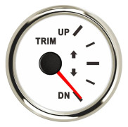 52mm Mätare Upp till Dn Marinbåt Trim Mätare 0-190ohm 167-10ohm Trim Mätare Med Rött Bakgrundsljus 9-32V För Yacht Båt Tillbehör