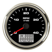 3000-8000 RPM Varvräknare Universella Mätare Lcd Varvräknare Med Trippmätare Hastighetsförhållande För Lastbil Marin Båt Timräknare