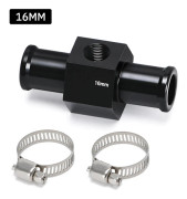 Svart Vattentemperaturmätare Radiator Temperatur Vatten Temperatur Kopplingsrör Sensor 18MM 20MM 22MM 24MM Slangadapter