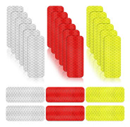 24-Piece Reflective Warning Stickers for Vehicles