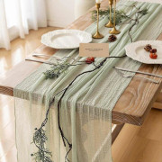 Bordslöpare Ostduk Rustik Boho Ostduk Bordslöpare