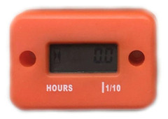 Motorcykelmotor Räknare Timräknare Vattentät Digital Timräknare LCD-display Bärbar Motormätare Timräknare Moto Tillbehör| | Orange-max Orange