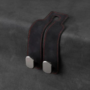 Premium Bilkrok för Nackstöd med Suedekänsla - Universal Passform Metallförstärkt ABS Hängare med Vattentät Beläggning - 2-pack 1-Pack