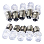 10 st E10 12V Spot LED-lampa Lampor Varmvit