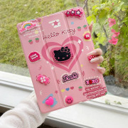 Stilrent skal för iPad 5:e generationen 2017 9.7\" Rosa katt