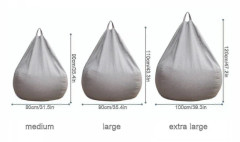 Helt ny extra stor sittsäck sofföverdrag inomhus Lazy Lounger för vuxna barn Hotsale!