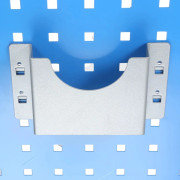 1 st Hängande stålplatta med hål, krok, förvaringslåda, vinkelsliphållare, ramverktyg, polermaskin, skärmaskin, förvaringskrok