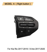 För Kia K2 RIO X-LINE 2017 2018 2019 RIO 4 Multifunktionsratt Bluetooth Farthållare Fast Hastighet Knapp Ljudomkopplare