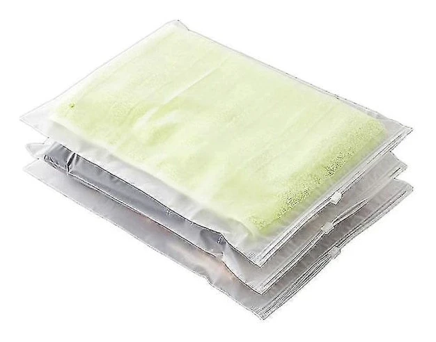 20 st Frostat Zip Lock-påsar för Kläder, Återförslutningsbara Plastpåsar för Klädförvaring 50X60CM 50X60CM