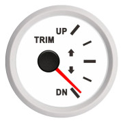 52mm Mätare Upp till Dn Marinbåt Trim Mätare 0-190ohm 167-10ohm Trim Mätare Med Rött Bakgrundsljus 9-32V För Yacht Båt Tillbehör