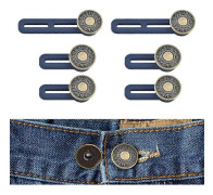 6-pack Button Extenders for Pants, Jeans, Skirt Waist Fasteners