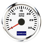 52mm Varvräknare Sensor Timräknare 3K-8K RPM Vattentät Timräknare Mätare LCD-skärm Med Röd Bakgrundsbelysning För Marinbil Båt Yacht