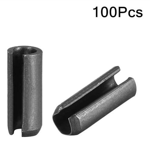 100 st slitsade fjäderstift Delad rullfjäder 5X14MM