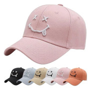 Basebollkeps med broderade enfärgade hattar Unisex justerbar bomull 6-panels vintage truckerhatt skärmmössa golf löparhatt utomhusmössa