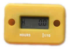 Motorcykelmotor Räknare Timräknare Vattentät Digital Timräknare LCD-display Bärbar Motormätare Timräknare Moto Tillbehör| | Yellow-max Yellow