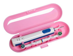 Elektrisk tandborste resefodral för Oral B & Philips Sonicare Rosa Pink