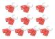 5-pack Lockout Tagout-hasp, 6-hålsdesign hänglås-hasp för lockout-station, säkerhetshasp-lås, upp till 6 arbetare, för industriell kemisk miljö