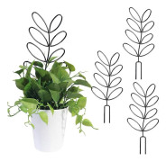 3-pack Metallbladformade Växtstöd, Inomhusväxtstöd, Bladspaljéer