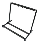 Multi-gitarrställ, robust järnkonstruction, rymmer 5 gitarrer,svart