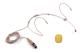 Lätt huvudburen headset Mikrofon Kondensator Mic 4-stifts Mini XLR-kontakt för trådlös Bodypack 3-pin XLR