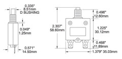 Blue Sea Systems - Automatsäkring med tryckfunktion, 10A (Bulk)