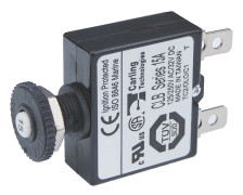 Blue Sea Systems - Automatsäkring med tryckfunktion, 15A (Bulk)
