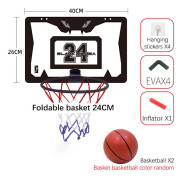 Bärbar Mini Basketbollkorg Leksakssats för inomhusbruk