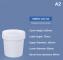 500 ml plastförtjockningshink mjölktehink med lock St A2