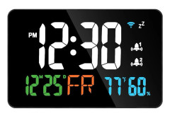 Termometer och Hygrometer, Smarta Funktioner, Justerbar Ljusstyrka,som bild