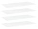 Hyllplan 4 st vit 80x20x1,5 cm spånskiva