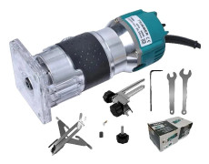 Träbearbetning Elektrisk Trimmer, Hög Hastighet, Användarvänlig Design,Blå och EU-kontakt