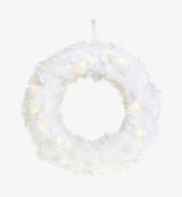 Markslöjd - Fjäderkrans 35 cm - Vit - Julpynt - Från Homeroom