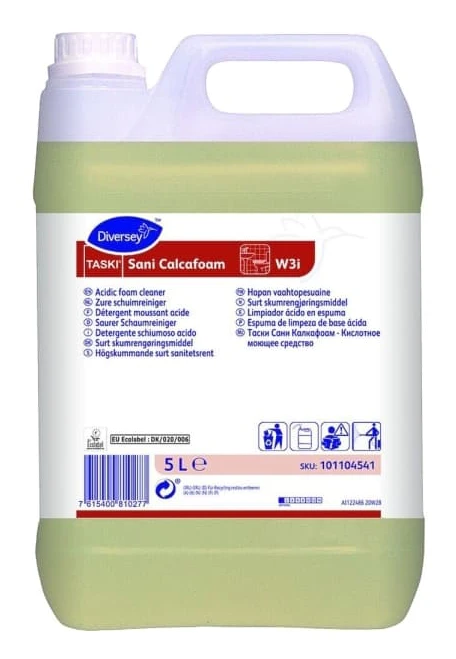 Skumrengöring, Diversey TASKI Sani Calcafoam W3i, 5 liter, sur/avkalkande, klorfri - (2 st.)