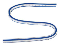 Flexibel kurvmall mätverktyg för teckning, målning, grafik och kläddesign (40 cm)