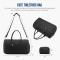 Travel bag, sports bag for women, weekend bag with shoe compartment and wet compartment, waterproof