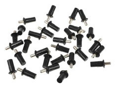 30 st Plantagefönsterluckor Reparationsstift Universal Fönsterlucka Stift Järn Teleskopisk Fönsterlucka Bult Svart 3,3X1CM