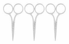 Professionell Groomingsax för skägg- och mustaschtrimning, skägg- och mustaschsax Rostfritt stål Raka spetssaxar med fint handtag