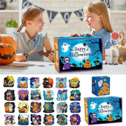 Halloweenkostymer 2025 1008 Nedräkning Halloween-pussel Spöke Pumpa Häxa Papperspussel Spökfestival Pedagogiska Leksaker