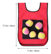 12st Stick Ball Väst Dodge Tag Sticky Target Ball Väst Utomhusspel Rekvisita för Barn