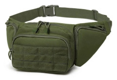 Militär Taktisk Midjeväska Pistolväska Bälte Bumbag Vattentät Nylon Molle EDC Fanny Telefonväska för Jakt Klättring Camping OD