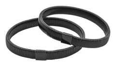 Ärmhållare Halkfria Skjortärmshållare Armband för Män Bar Casino Användning Black
