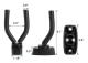 4 st gitarrhängare väggmonterad gitarrställ gitarr ukulele bas S
