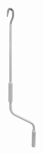 Markisvev, låg profil, vit, stål, 120 cm