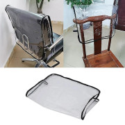 Salon Spa Professionell Plast Transparent Skydd Barberare Skönhetssalong Stol Skyddande Överdrag Barberarstol Ryggskydd