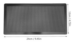10 st PC-fläkt dammfilter PVC-dator PC-fodral dammtätt filterskydd magnetiskt svart 120x240 mm