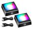 LED Light Base for Crystal, 2 Pcs Color Changing Illuminated Stand for Glass Ornaments