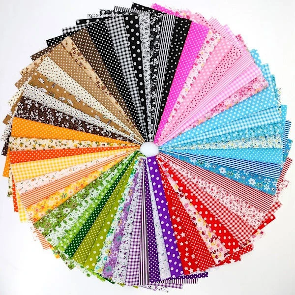 Tygbitar Patchwork Hantverk Bomullsmaterial Paket [JUN]