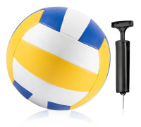 Official Size 5 Beach Volleyball: Soft Volleyball with Pump, Soft Touch for Sports Training and Outdoor Beach Play