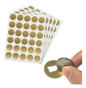 DIY Skraplotter Klistermärken (Guld, 150-pack)