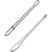 2 Delar Elastisk Snodd Rostfritt Stål Trädare, Repdragande Pincett, Elastisk Band Trädningshjälp
